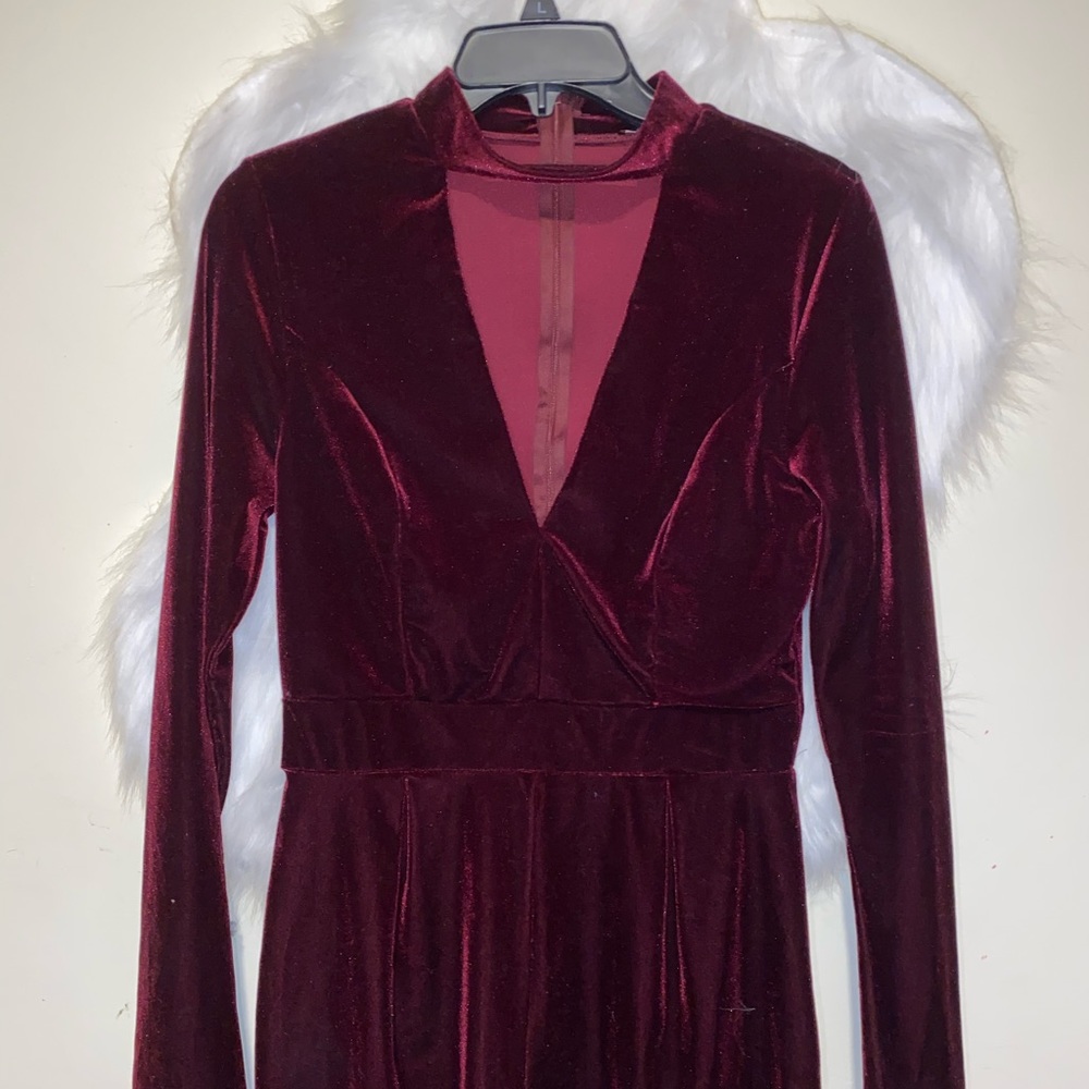 Suede mini bodysuit velvet size L worn once